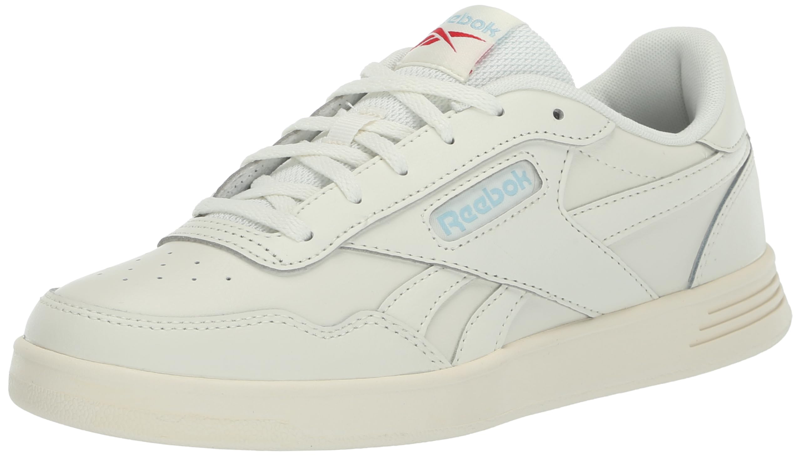 Photo 1 of Reebok Women's Court Advance Sneaker, FFP-Chalk/Blue Pearl/Vector Red, 9