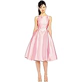 Adrianna Papell Women's Sleeveless Tea Length Dress, Ivory, 18