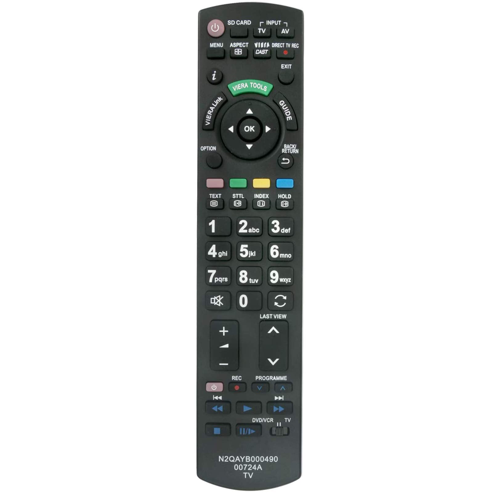 ALLIMITY N2QAYB000490 sub N2QAYB00724A Remote Control Replaced for Panasonic TV TX-P50G20E TX-P50G20 TX-P46G20E TX-P46G20 TX-P42G20E TX-P42G20 TX-P42G20ES TX-L42G20E TX-L37G20E TX-L32G20E TX-L42E30B