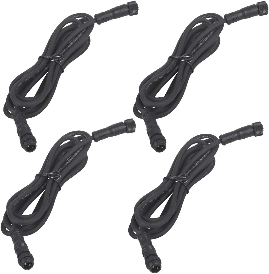 SanGlory 4 Stück LED Gartenleuchte Verlängerungskabel, IP68 Wasserdicht