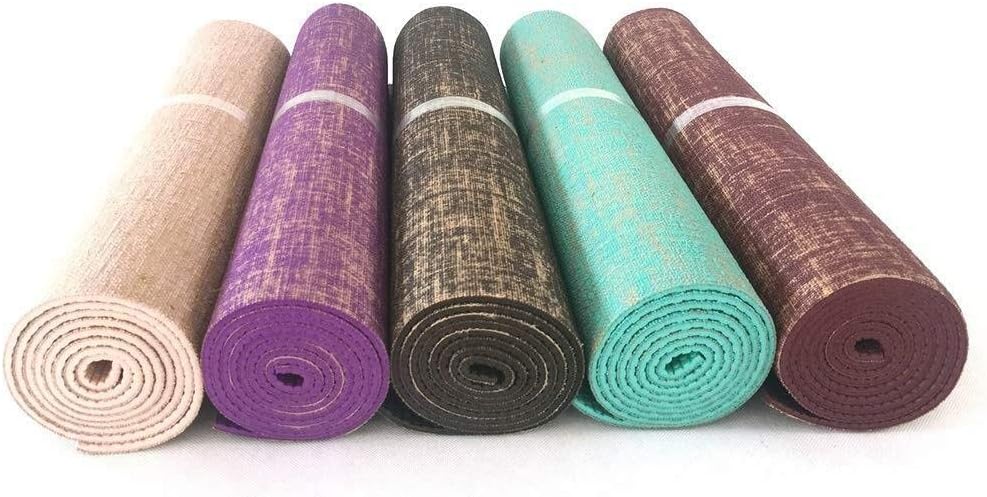 Very strong Improve Charm PVC Yoga Mat Environmentally Friendly Non-Slip Jute Yoga Mat Linen Yoga Mat