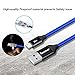 iSeekerKit Short Micro USB Cable 1ft Nylon Braided Durable Quick Micro USB 2.0 Fast Charging Cable Cord for Samsung S4 S6 S7 Edge Plus, Tab A Pro S S2, Android Phone More