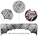 OurWarm Halloween Black Lace Spiderweb Fireplace Mantle Scarf Cobweb Cover for Halloween Door Window Decorations, Spooky Festive Party Supplies 74 x 35 Inch