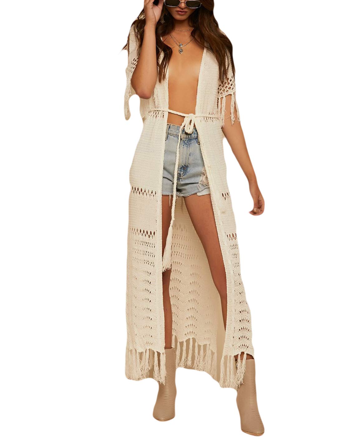 open front kimono cover up