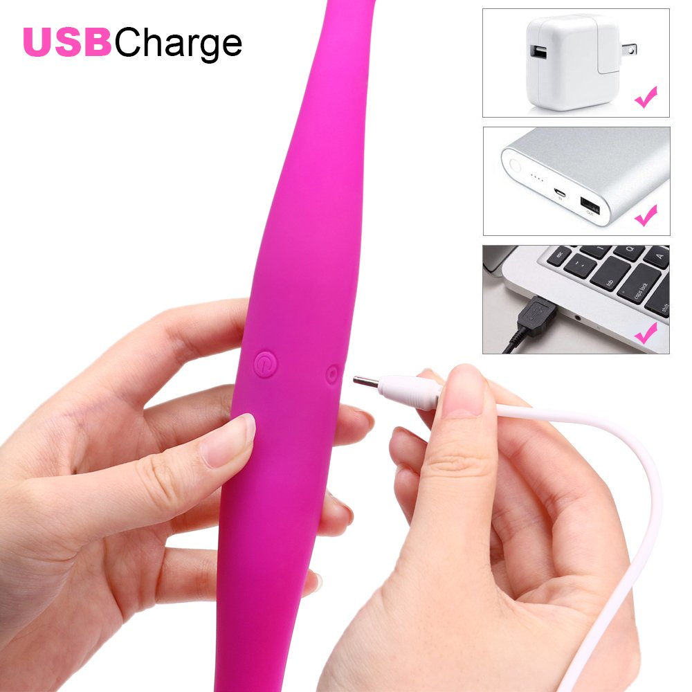 Paarvibrator Partner Vibratoren für Sie Klitoris und G-punkt Stimulator, Doppeldildos Dildo Anal Vibrator Klitorisstimulator mit 7 Vibrationsmodi für Frauen Lesben, Paar, Wasserdicht, Aufladbar