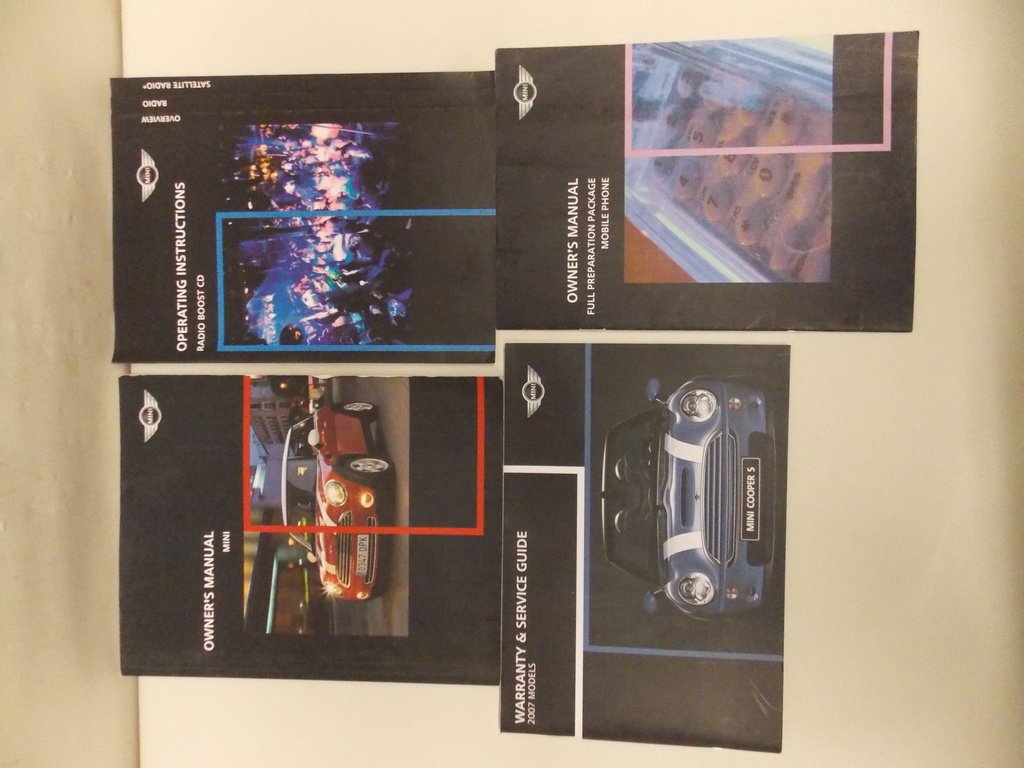 Amazon.com: 07 2007 Mini Cooper Mini Cooper Owners Manual Book Guide Set #