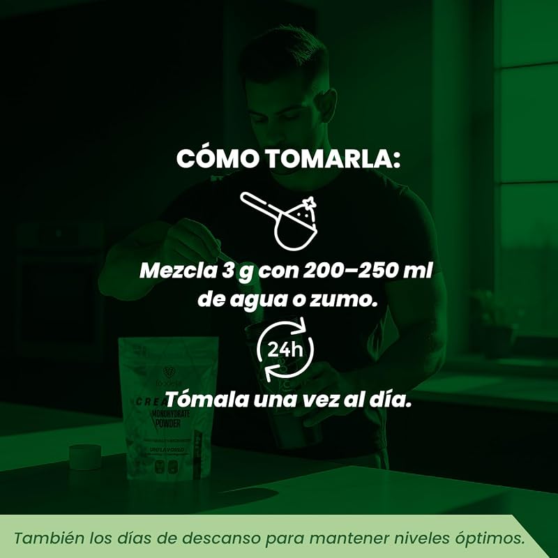 Creatina Monohidratada 1 kg (1000g) en Polvo Sin Sabor