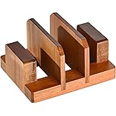 Fox Run Acacia Wood Cutting Board Holder, 3 Slot Cutting Board Organizer