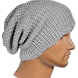 Unisex Slouchy Winter Hats Knitted Beanie Caps Men Women Soft Warm Ski Hat
