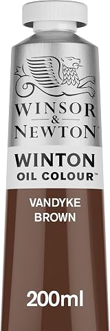 Winsor & Newton Winton 200ml Oil Colour Vandyke Brown