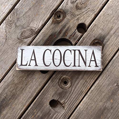 Small La Cocina Wood Sign Spanish Kitchen Sign Mexican Home Decor Hispanic Family Home dcor Latino Country Home Decoration