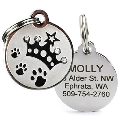 Custom Engraved Stainless Steel Pet ID Tags with Jamaica Ubuy