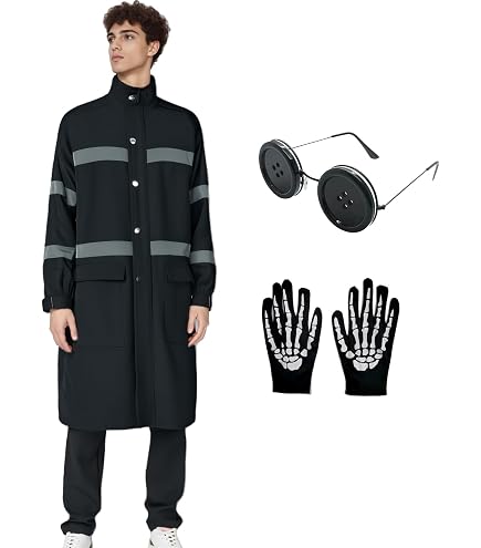 adjustable costume Lovat AC-069 サイズ60 Amazon.com: VEECOOCOS Wybie Lovat Cosplay Costume Men's Black