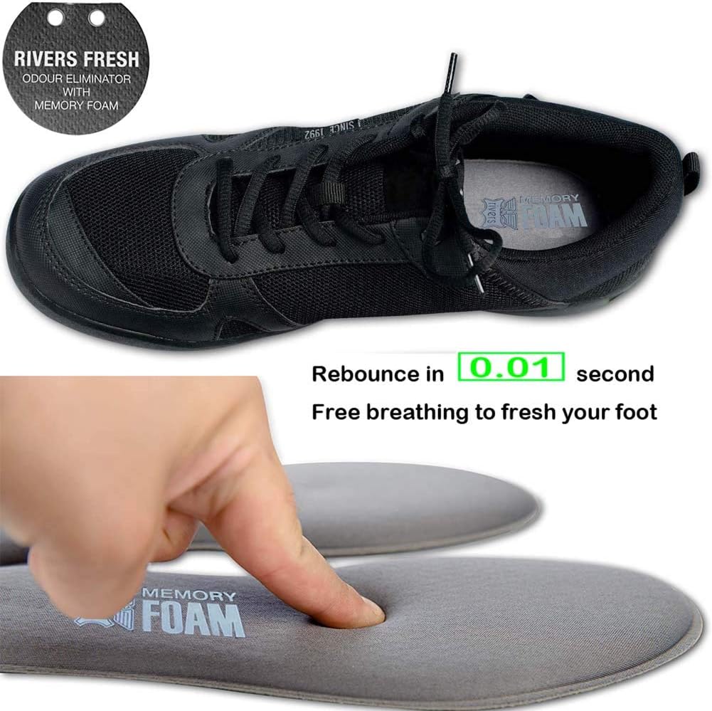 Memory Foam Insoles Shoe Inserts Replacement Innsersoles, Arch Support Comfortable Breathable Plantar Fasciitis Insoles for Men - Providing Shock Absorption Cushioning Pain Relief Flat Feet (14): Health & Personal Care