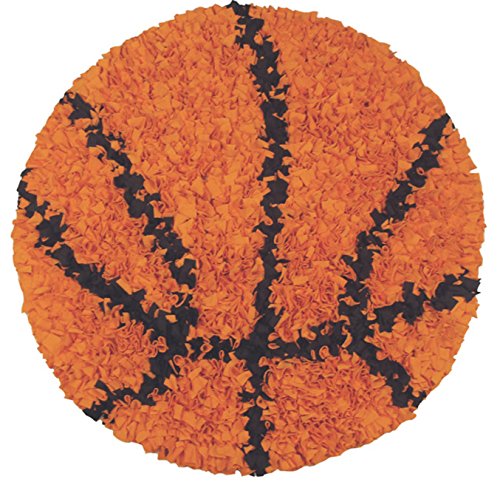 The Rug Market Shaggy Raggy Children's Area Round Rug, Basketball
