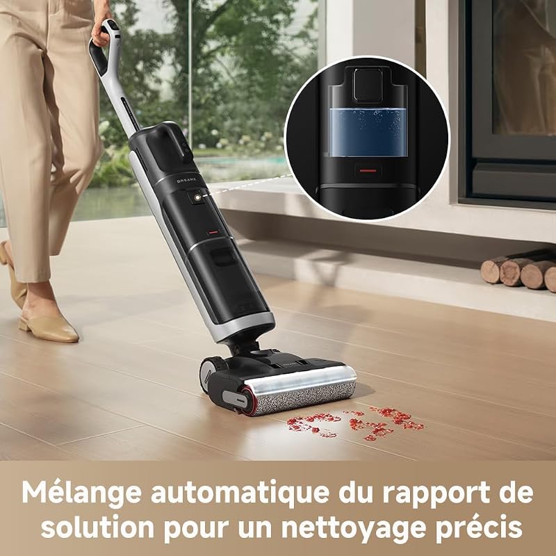 H14 Dual 5-en-1 Aspirateur Laveur, Solution à Rapport Intelligent