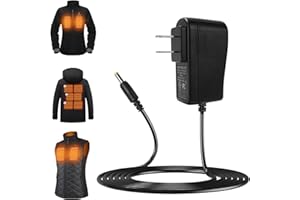 Smarkey 8.4v Heated Jacket Battery Adapter Charger for Heated Jacket, Heated Vest, Heated Hoodie （4.0mm Connector Easy for Outdoor and Travelling