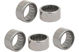 Aexit HK1812 18mmx24mmx12mm Transmission Parts Full Complement Drawn Cup Roller Bearing 5pcs