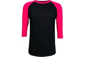 ILTEX Raglan T-Shirt 3/4 Sleeve Athletic Baseball Jersey Unisex (30+ Colors)
