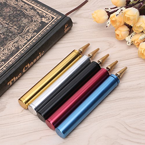 Hacloser DIY Leather Craft Edge Dye Oil Pen Applicator Brass Head Hand Treatment Tools (Red) - Thumbnail 3