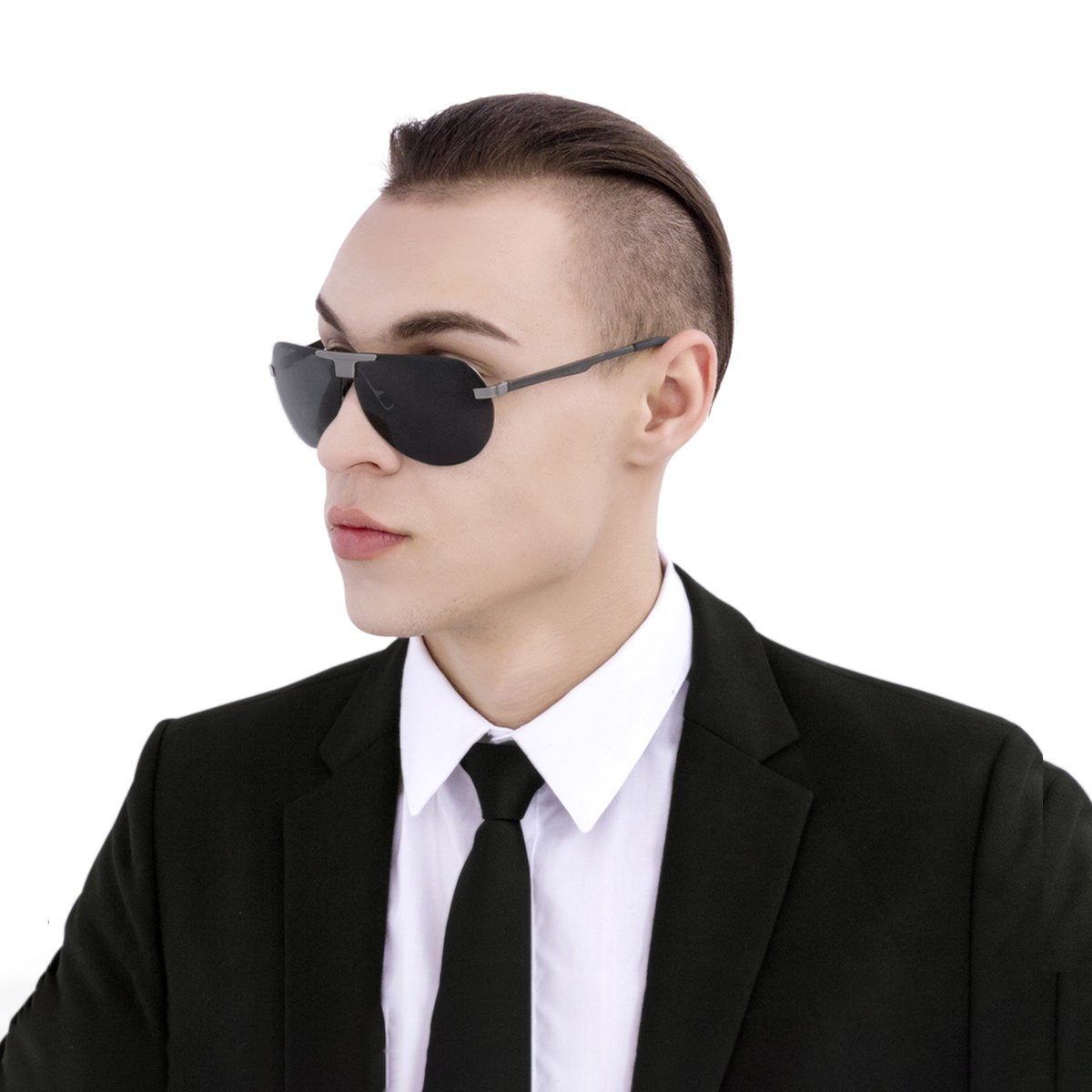 Zealme Polarized Aviator Sports Lightweight Durable Unbreakable Frame Anti Glare Baseball Cycling Fishing Golf Running Bicycle Polaroid Hiking Sunglasses (Black1) BM120