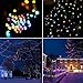 Aglaia Solar String Lights Multi-Color Dimmable, 33ft 100LED Waterproof Decorative Lights, 7 Lighting Modes for Patio Garden Yard Wedding Dancing Party Decoration