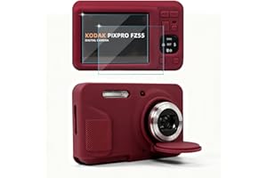 Frevyve Case for Kodak PIXPRO FZ55 Digital Camera Accessories, Soft Silicone Protective Case, Slim Fit Sleeve with Removable 