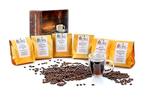 Kaffee Probierset klassisch - 6x100g Röstkaffee in Bohnen