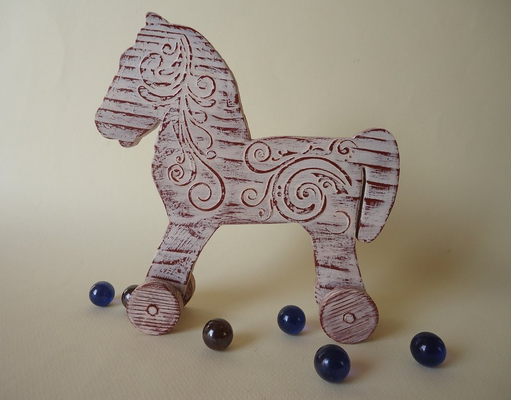 horse wooden toy