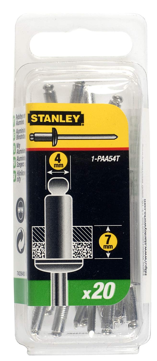 Stanley Tools ZSTA-1-PAA54 1-PAA54 4 mm Medium Aluminium Rivets