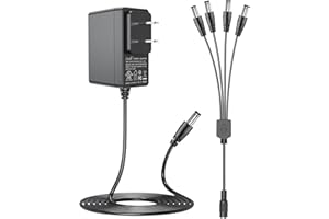 Omilik AC/DC Adapter Compatible with Lemax Lighted Accessory 4.5V # 74706 Christmas Village Houses Playground Display 4 Output Jack 34988A Spooky Town Collection 64518 4.5 Volts 4.5VDC Power Supply