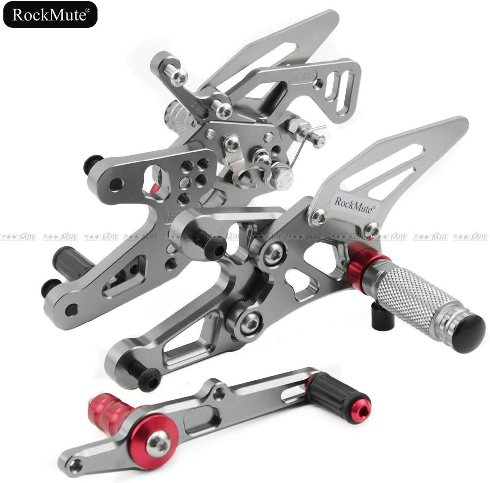 Rearsets For BMW S1000RR S1000R HP4 2015 2016 2017 2018 Motorcycle Accessories Gray Adjustable Footrests Foot Peg Pedal Rear Sets Fully Adjustable Boards Fit