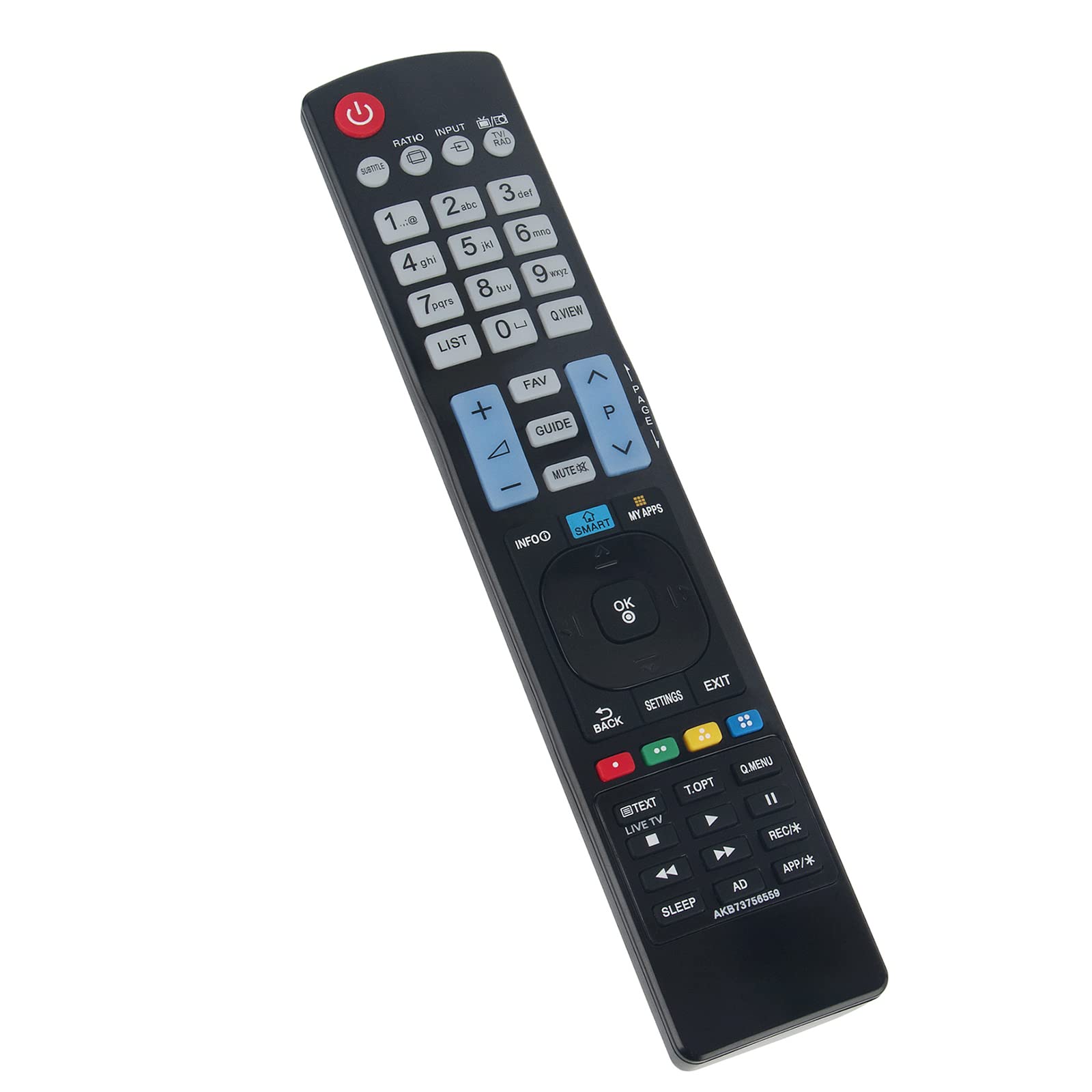 AKB73756559 Sub AKB73756561 Replacement Remote for LG LCD LED TV 28LB490U-ZG 28LB491U-ZB 28LB498U-ZG 28LB4900-ZA 28LB490B-ZH 28LB490U-ZA 28LB490U-ZH 28LB490V-ZA 32LB5700-ZB 32LB5700-ZK 32LB570B-ZB