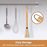 GEEKHOM 18" Grill Basting Mop Brush Long Wood Handle BBQ Sauce Mop w/ view 6