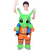 Uneedity Alien Costume Kids, Inflatable Alien Costume for Kids, Halloween Parties Cosplay Inflatable Costumes for Boys/Girls