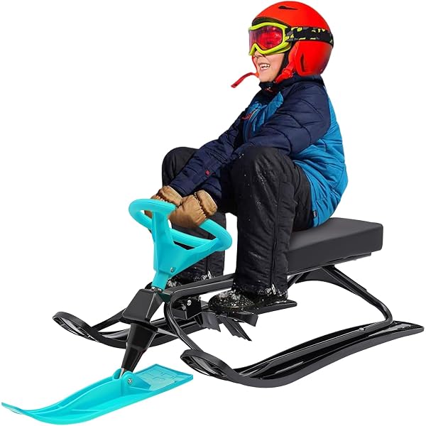 Sand Sled Snow Racer Sled With Steering Wheel & Brakes - 220 Lbs ...