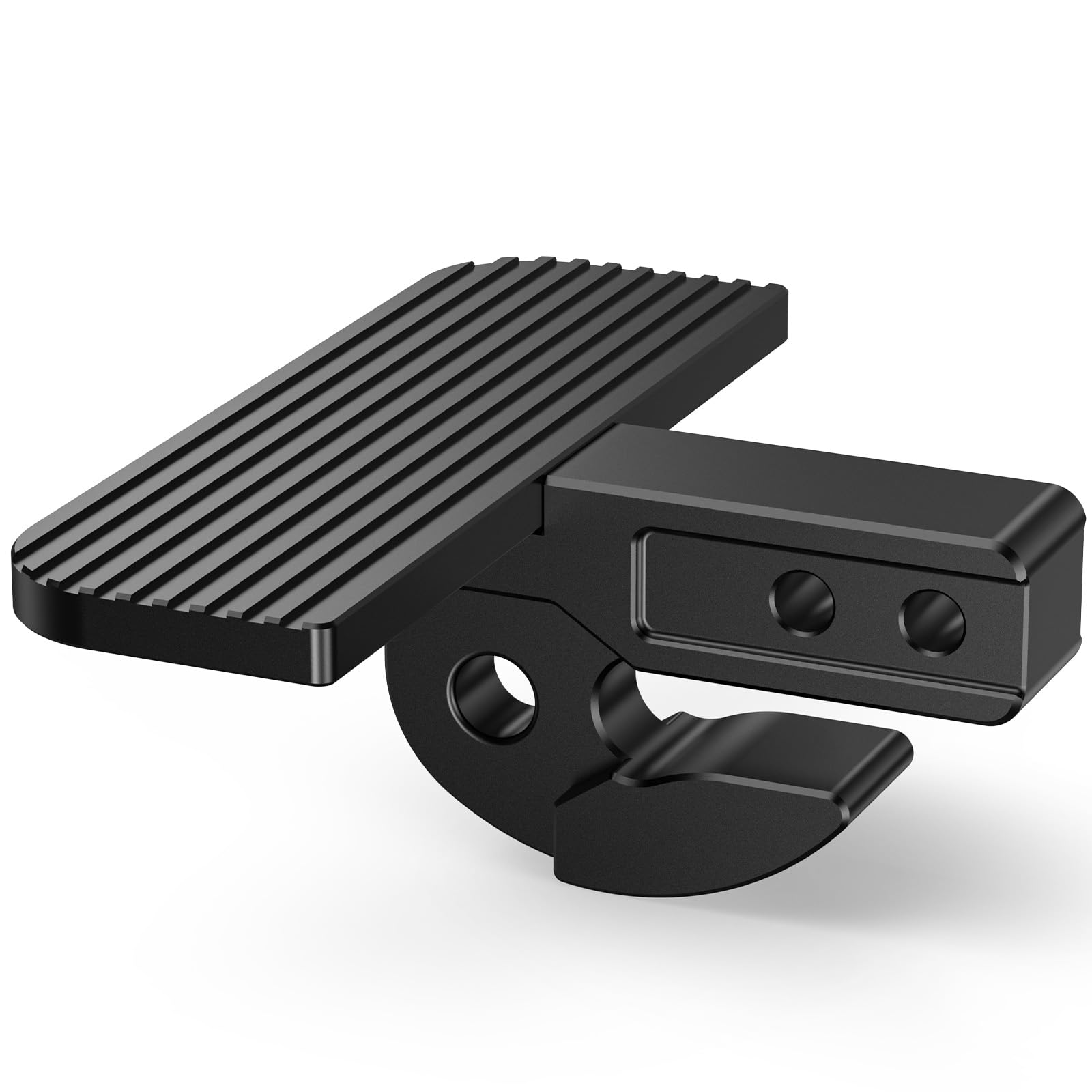 Photo 1 of Hitch Step with Slider - for 2 inch Receiver, Rear Bumper Guard Protector, Compatible with 3/4" D-Rings or Soft Shackle, for Trailer Tow SUV Pickup, Black