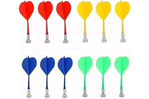 12Pcs Magnetic Darts, Replacement Plastic Game Safety D-Arts, Plastic Darts-Replacement for Magnet Dartboard