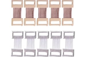 JOKOTI 10 Pcs Elastic Bandage Clips 10-Pack Stretch Metal Clasps for Various Types Bandages Replaceable Wrap Fastener Clips