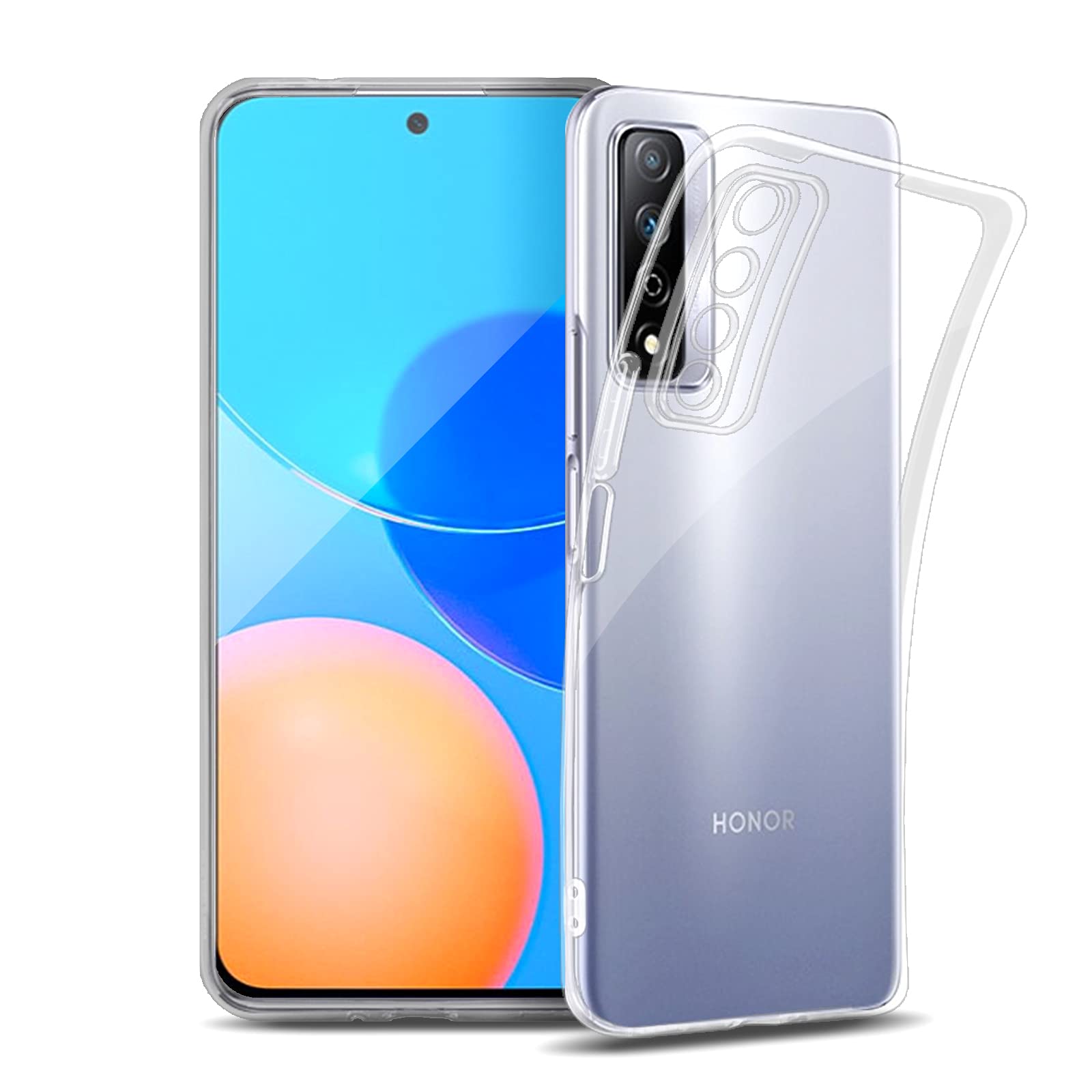 ROVLAK Case for Honor Play 5T Pro Clear Ultra Slim Case Anti Yellowing Soft TPU Silicone Anti-Fingerprint Cover+Shockproof Case Full Body Protection for Honor Play 5T Pro Smartphone