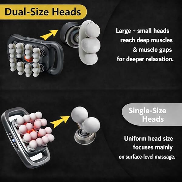 OTPUSKAY 24-HEAD DEEP TISSUE MASSAGE GUN SET – PORTABLE PERCUSSION MASSAGER WITH 9 MODES & 9 INTENSITIES, QUIET RECHARGEABLE HANDHELD BODY MASSAGER (GRAY)