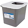 Petmate Top Entry Litter Cat Litter Box With Filter Lid To Clean Paws