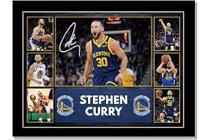 LPAIWXY Stephen Curry Poster For Fans Kids room Bedroom wall Decor-Basketball Stephen Curry Signed Posters Canvas Prints Picture For Teen Boy girls Gifts
