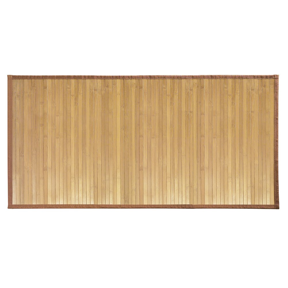 iDesign Bamboo Floor Mat, Medium Size Bath Mat Made of Natural Bamboo