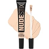 Nudestix NUDEFIX Cream Concealer – Hydrating, Buildable Liquid Concealer for Dark Circles, Redness & Blemishes | Skincare-Infused, Natural Finish | Clean, Vegan & Fragrance-Free