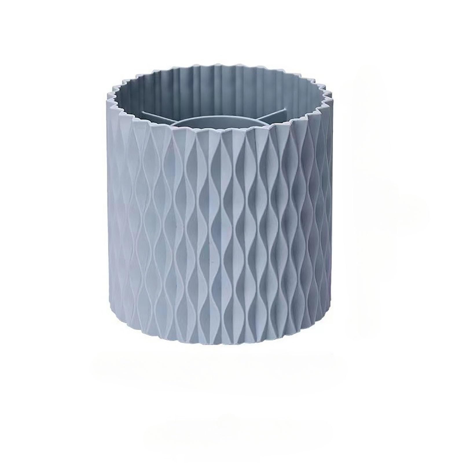 Photo 1 of 360 ° rotating pen holder, makeup brush holder, pen holder holder, 5 slots desktop organizer, suitable for desktop supplies and accessories, office and household small item storage and storage (blue)