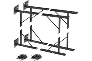 Mofeez Corner Brace Bracket No Sag Kit for Shed Doors, Driveway Gates, Corral Gates, Wood Windows (2 Sets)