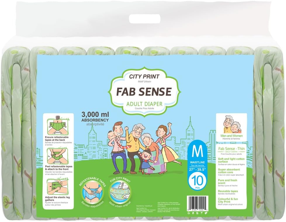 FAB SENSE City Print - Medium - Pack of 10