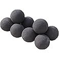 Heyfurni 10pcs Ceramic Fire Balls, 3in Black Firepit Balls for Indoor/Outdoor Gas, Propane Fireplace, Fire Bowl, Fire Pit Accessories