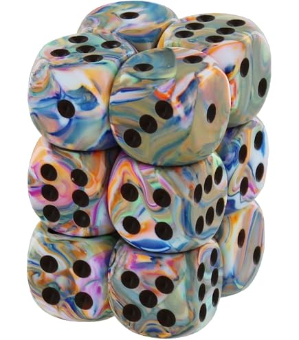 DND Dice Set-Chessex D&D Dice-16mm Glitter Ruby And Gold...